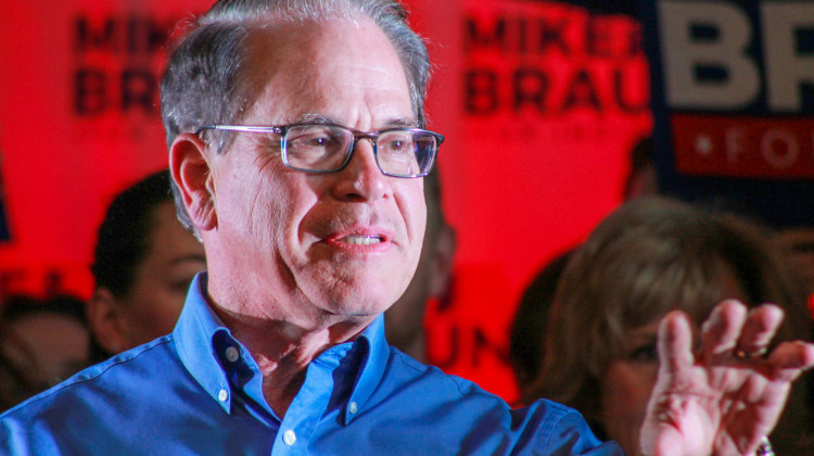 U.S. Sen. Mike Braun (R-Ind.) unveiled a proposal as part of his gubernatorial campaign that would make major changes to the homestead tax deduction for Indiana homeowners. - Brandon Smith / IPB News