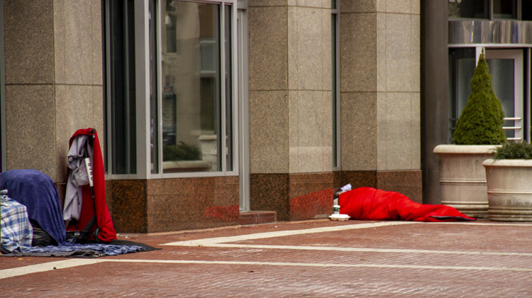 Indianapolis is launching a pilot program to help reduce barriers to getting people housed. - File photo: Doug Jaggers / WFYI