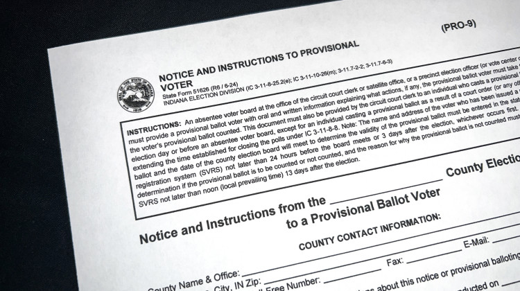 County election boards must hold hearings for each provisional ballot cast. Those hearings must take place within 10 days of Election Day. - Brandon Smith / IPB News