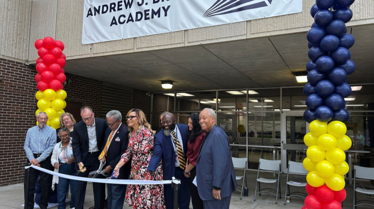 Andrew J. Brown Academy charter school celebrates new life in old IPS Forest Manor Middle School