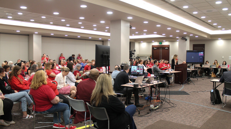 Educators from around the state spoke out against a new literacy endorsement at the last State Board of Education meeting. - Lauren Chapman / IPB News