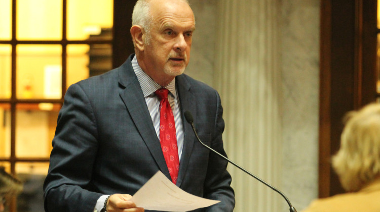 Sen. Travis Holdman (R-Markle) is the author of SB 1, the session's major property tax reform legislation. - Lauren Chapman / IPB News