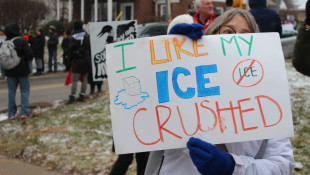 ICE protestors march to Gov. Braun's mansion