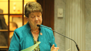 "I'm being asked to support a map that doesn't exist." Republican Sen. Jean Leising explains her "NO" on redistricting