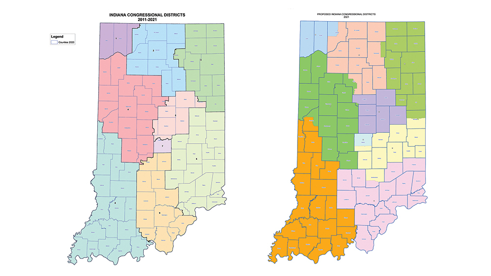 Indiana Republicans Release State House Congressional District Maps