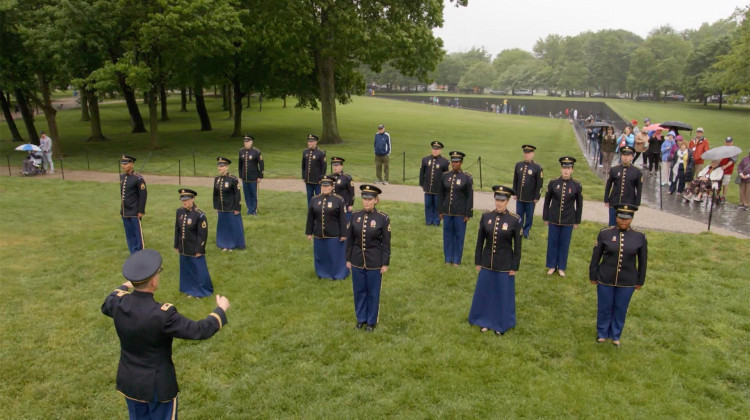 The US Army Field Band's Soldier's Chorus performs "Bridge Over Troubled Water"